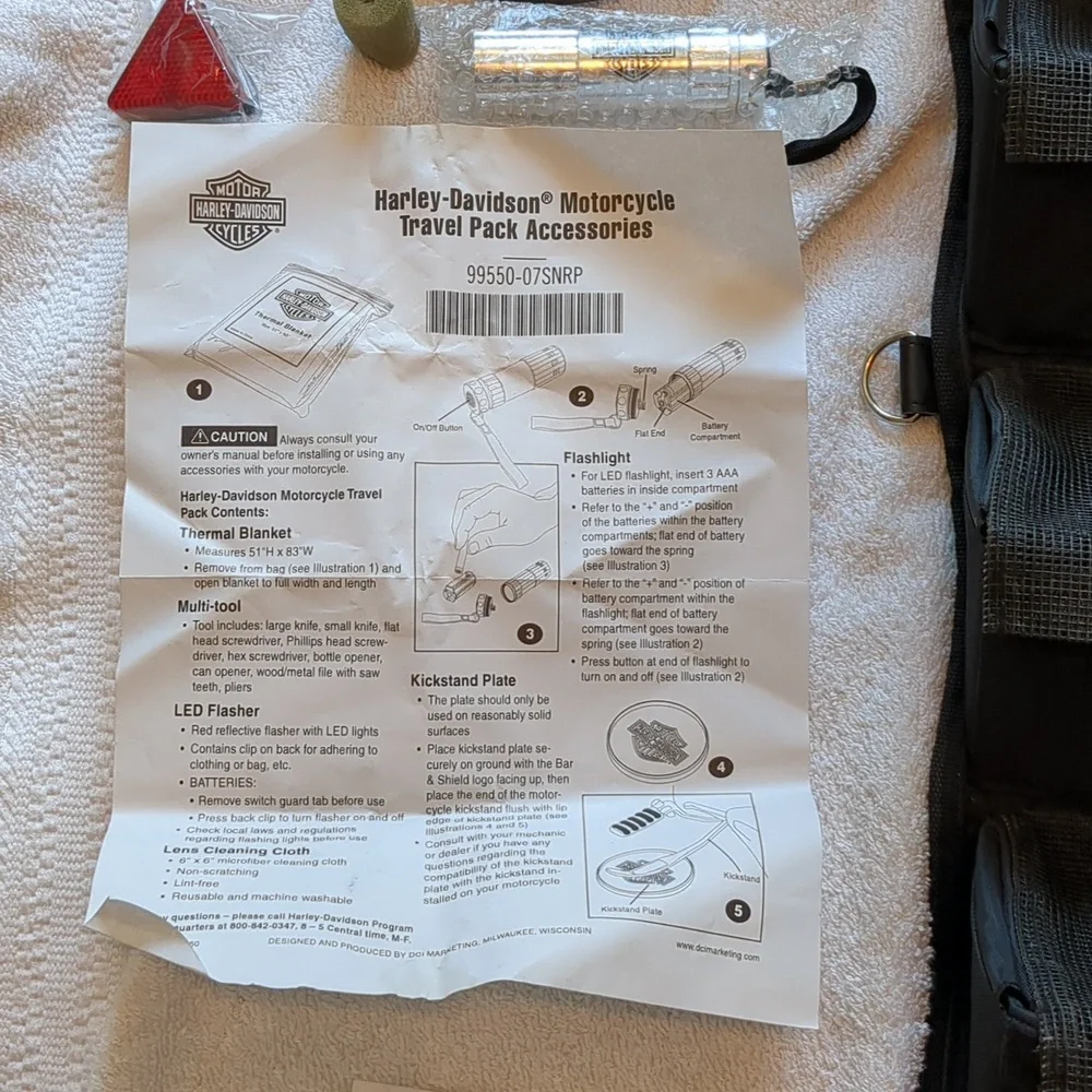 Harley-Davidson Black Accessories Tool Kit Bag - Picture 5 of 16